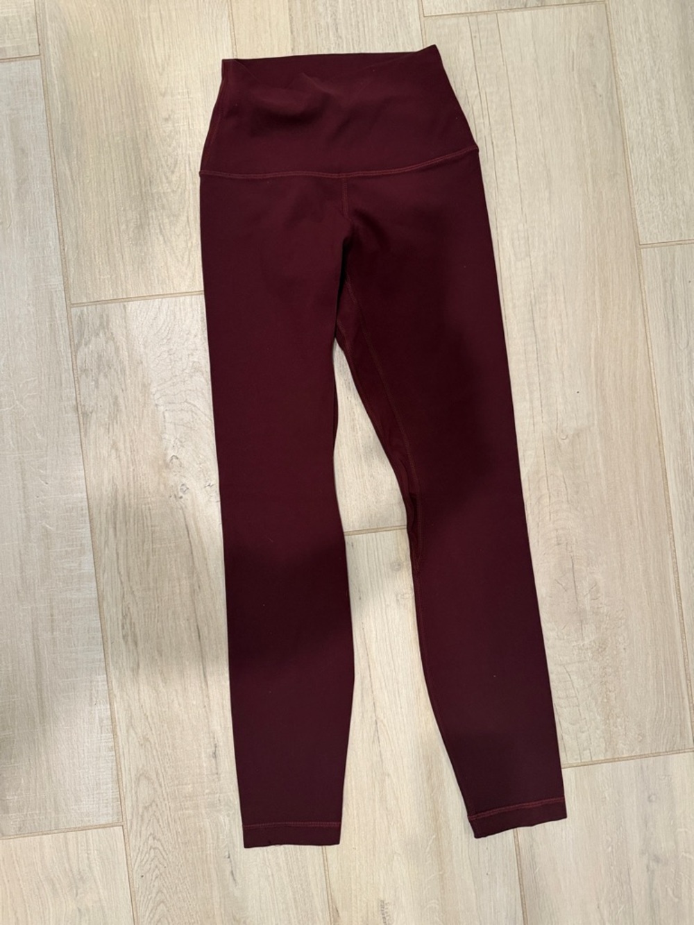 Lululemon Burgundy Align 25” Leggings size 2
